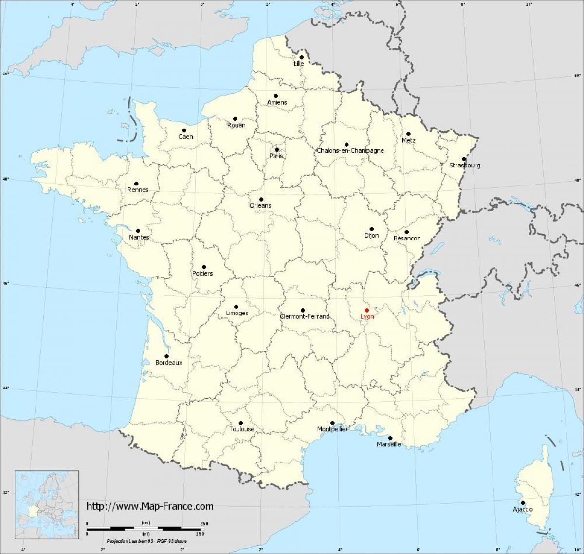 хаана Lyons франц дахь газрын зураг
