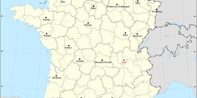 Лион газрын зураг дээр
